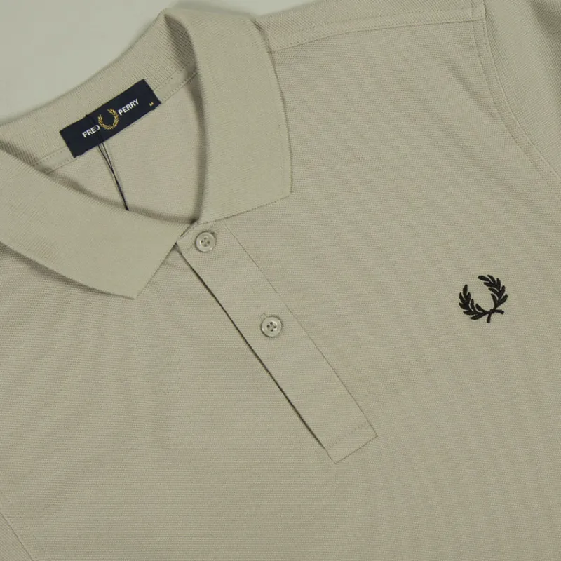 Fred Perry Plain Polo Shirt M6000 - Concrete-1